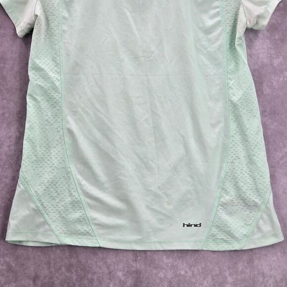 Hind Mint Green Activewear Performance Short Sleeve Athletic Tshirt Top Medium - Picture 5 of 6
